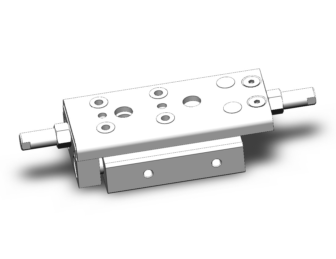 SMC MXQ12CL-20ZG cyl, high precision, guide, MXQ GUIDED CYLINDER