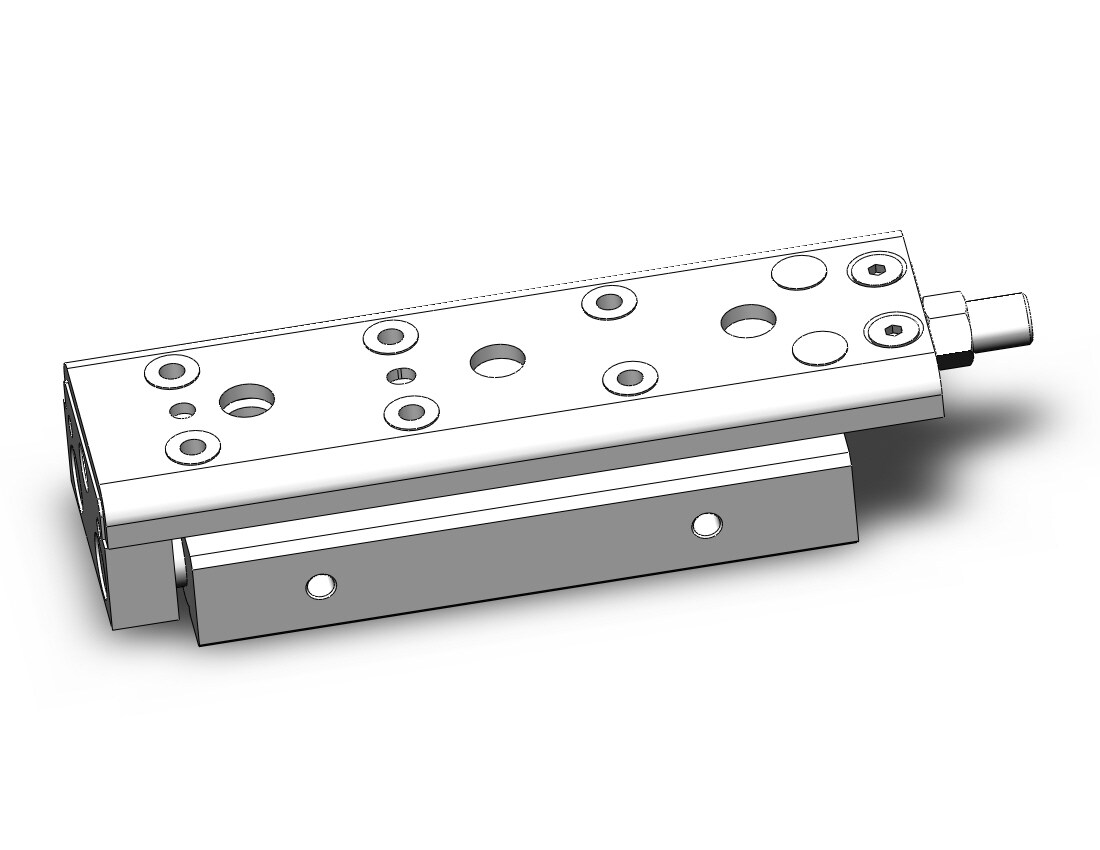 SMC MXQ12CL-50ZB cyl, high precision, guide, MXQ GUIDED CYLINDER