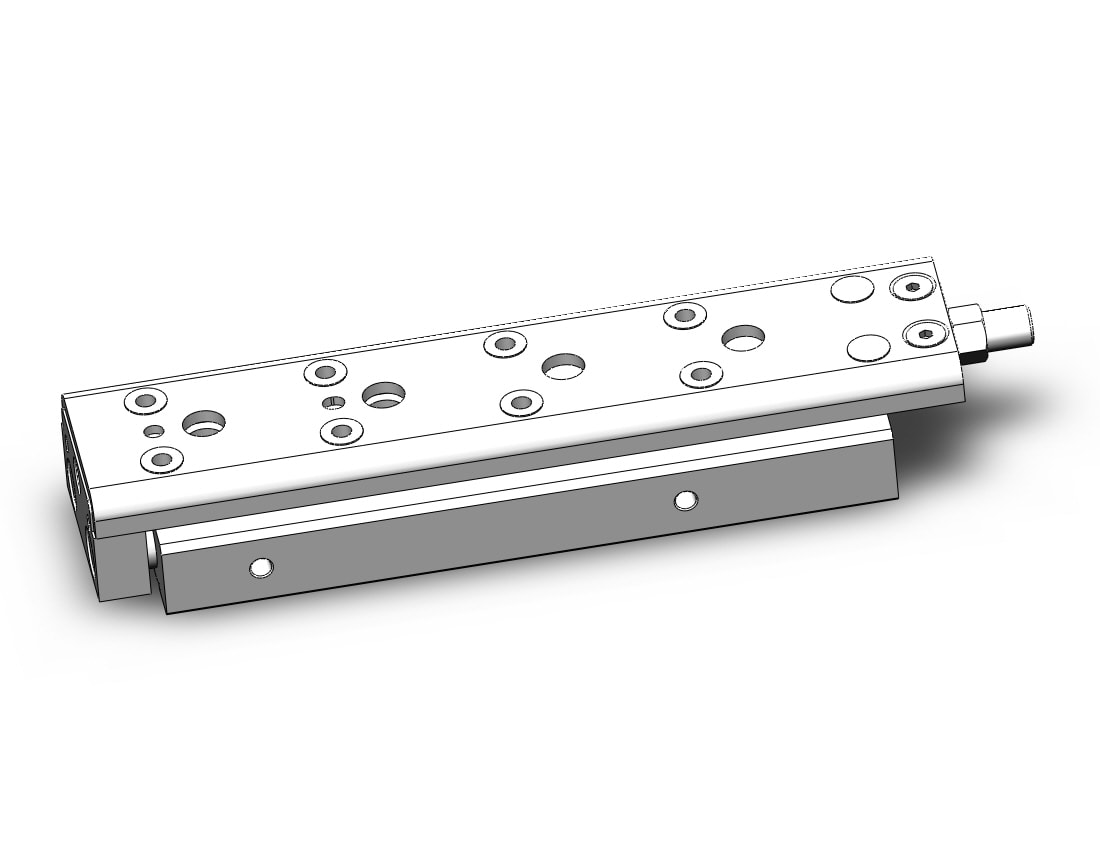 SMC MXQ12CL-75ZB-M9BL cyl, high precision, guide, MXQ GUIDED CYLINDER