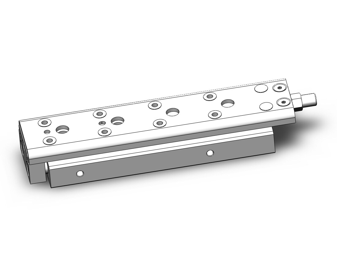 SMC MXQ12CL-75ZB cyl, high precision, guide, MXQ GUIDED CYLINDER