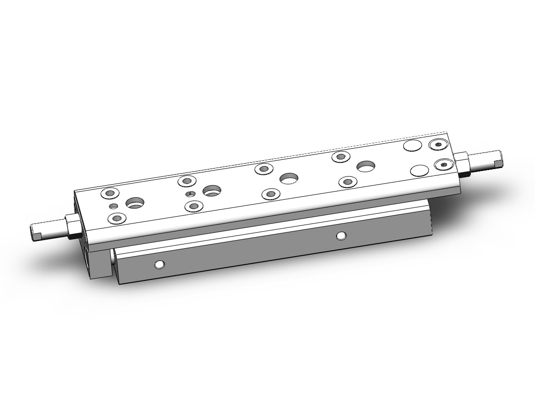 SMC MXQ12CL-75ZG cyl, high precision, guide, MXQ GUIDED CYLINDER