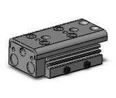 SMC MXQ16A-10Z cyl, high precision, guide, MXQ GUIDED CYLINDER