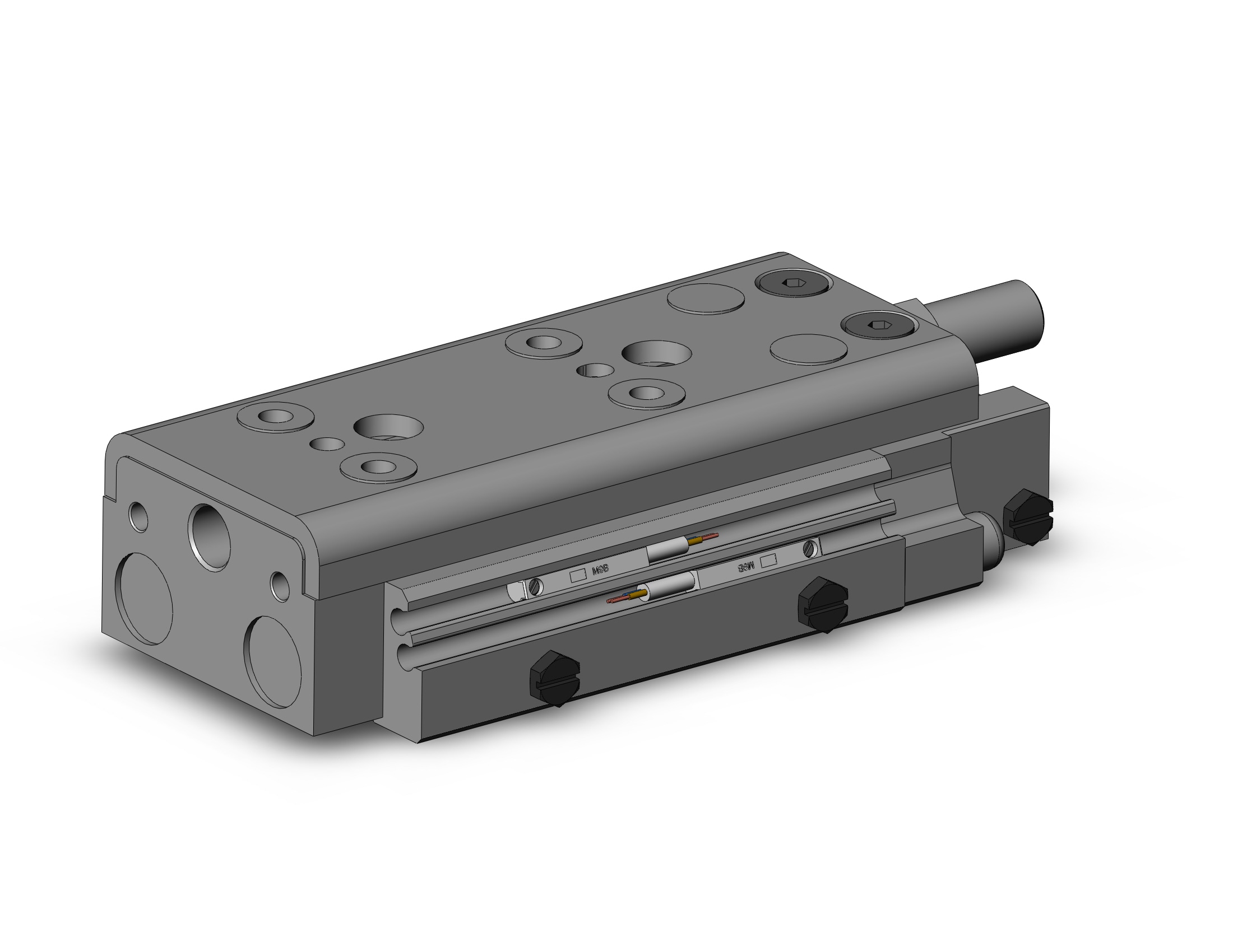 SMC MXQ16A-30ZB2-M9BZ cylinder, slide table, with auto switch, GUIDED CYLINDER