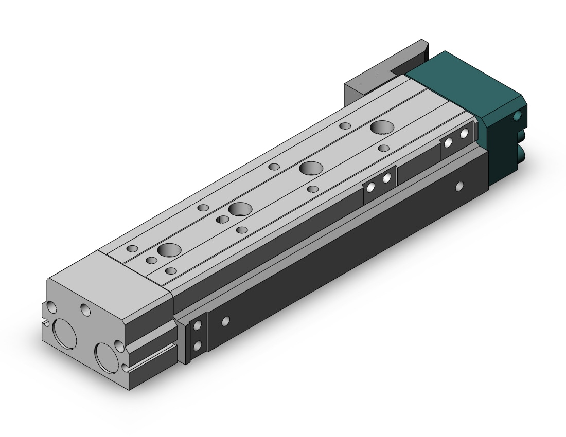 SMC MXQ16L-100FR cylinder, MXQ GUIDED CYLINDER