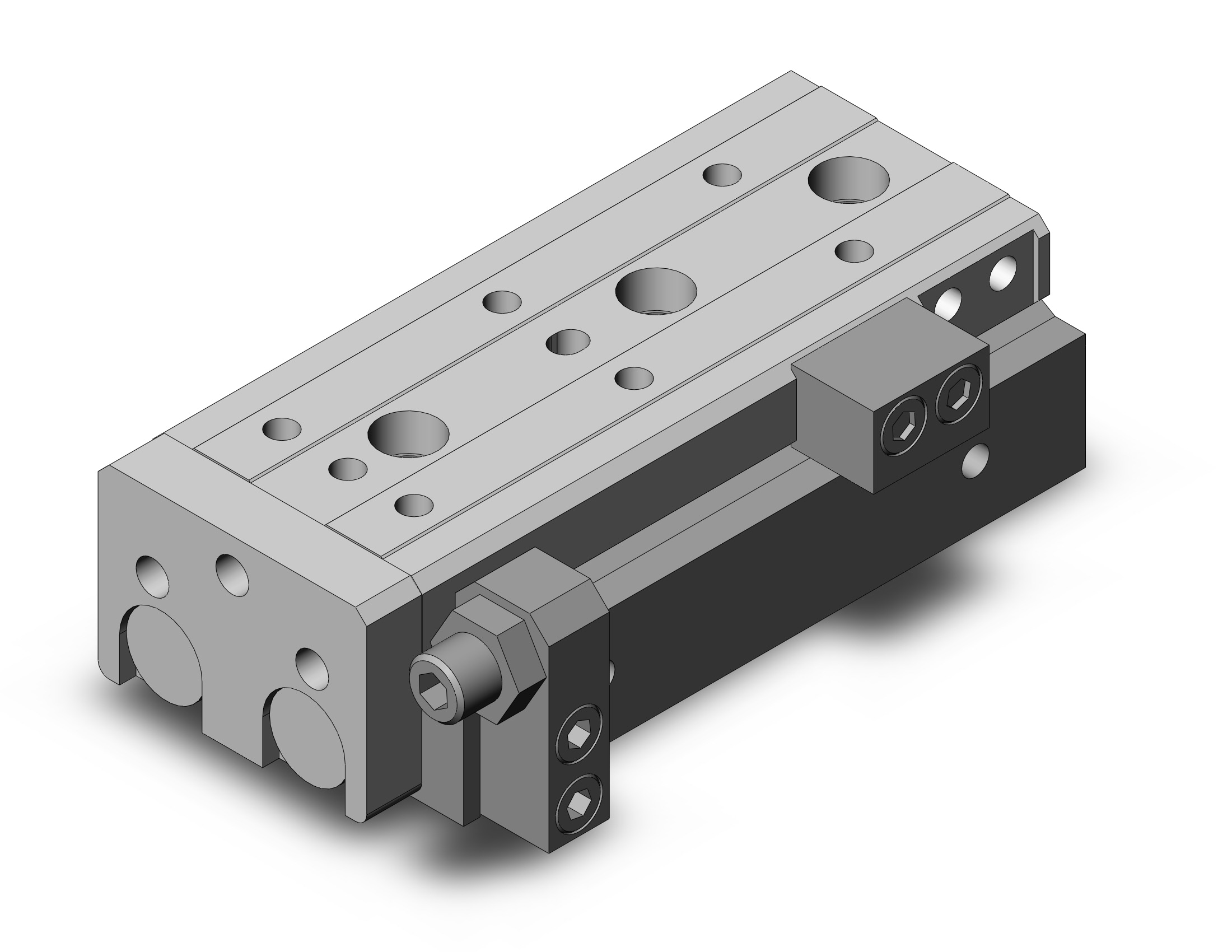 SMC MXQ16L-50AS-M9BW cylinder, MXQ GUIDED CYLINDER