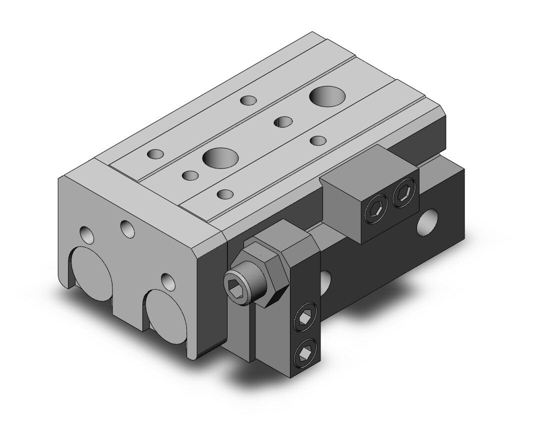 SMC MXQ20L-20AS-M9BL cyl, slide table, GUIDED CYLINDER