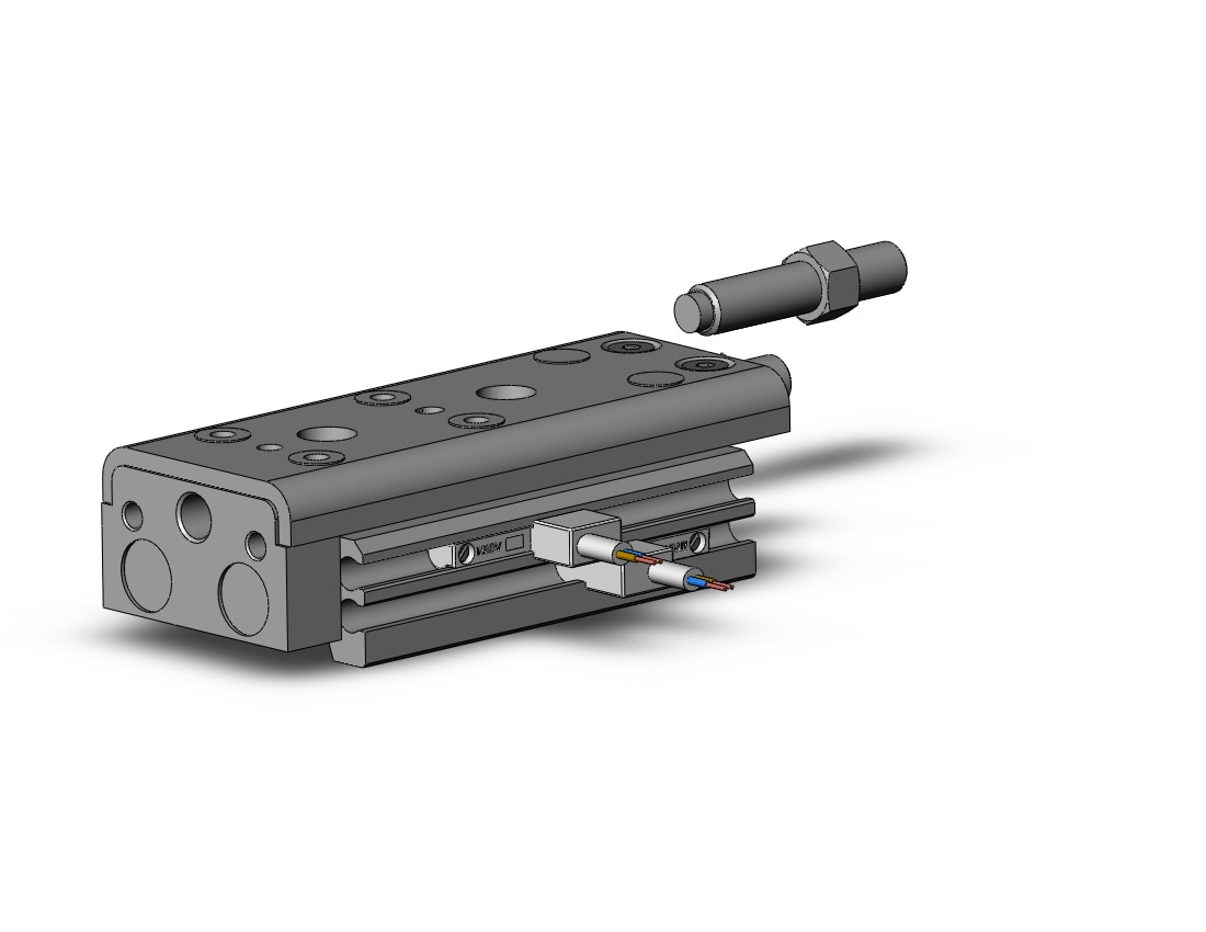 SMC MXQ8-20ZA-M9BVL cyl, high precision, guide, MXQ GUIDED CYLINDER