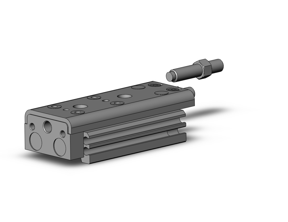 SMC MXQ8-20ZA3 cyl, high precision, guide, MXQ GUIDED CYLINDER