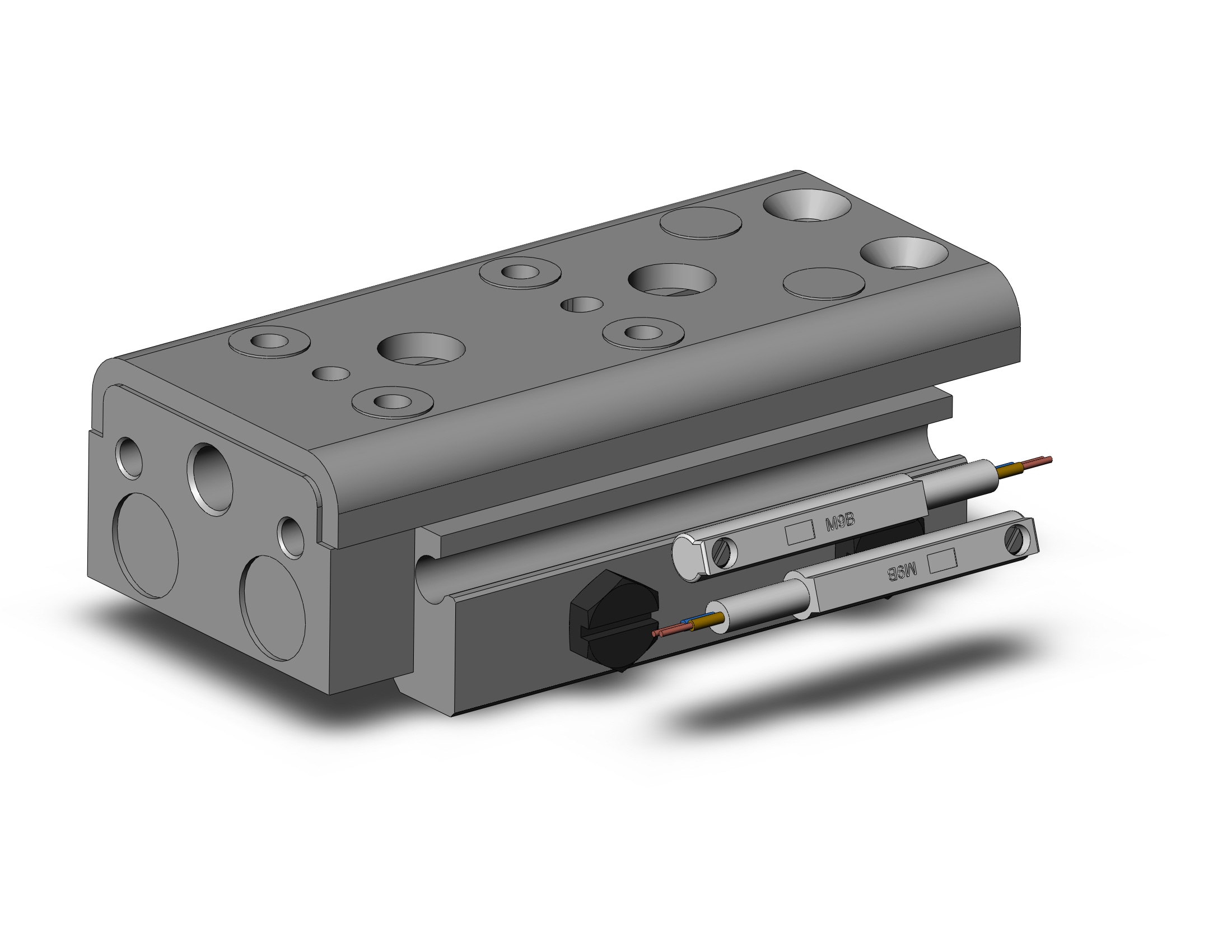 SMC MXQ8A-10Z-M9B cyl, high precision, guide, MXQ GUIDED CYLINDER