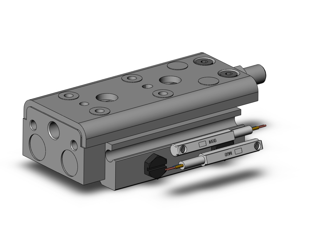 SMC MXQ8A-10ZB-M9BZ cylinder, slide table, with auto switch, GUIDED CYLINDER