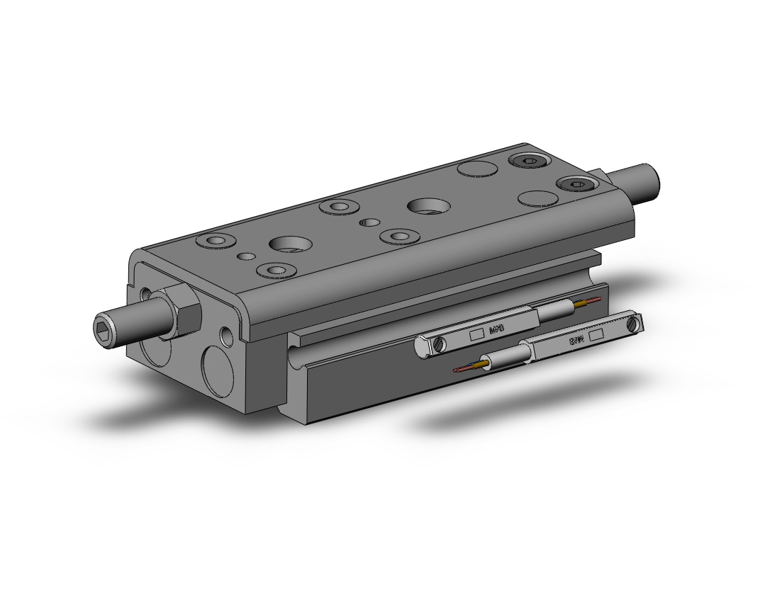 SMC MXQ8A-20ZD3-M9BM cylinder, slide table, with auto switch, GUIDED CYLINDER