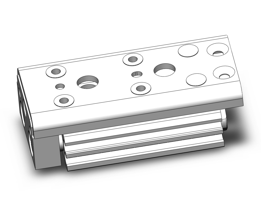 SMC MXQ8C-10Z3 cylinder, slide table, GUIDED CYLINDER