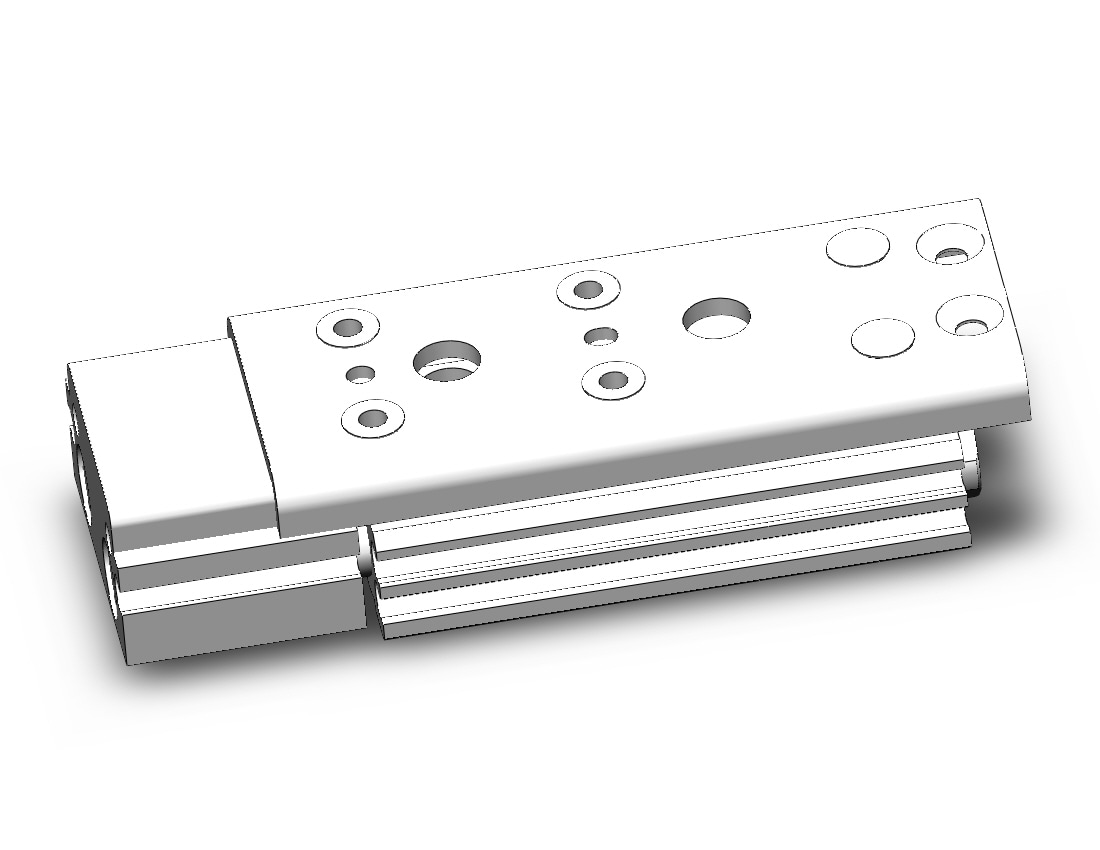 SMC MXQ8C-20Z5 cylinder, slide table, GUIDED CYLINDER