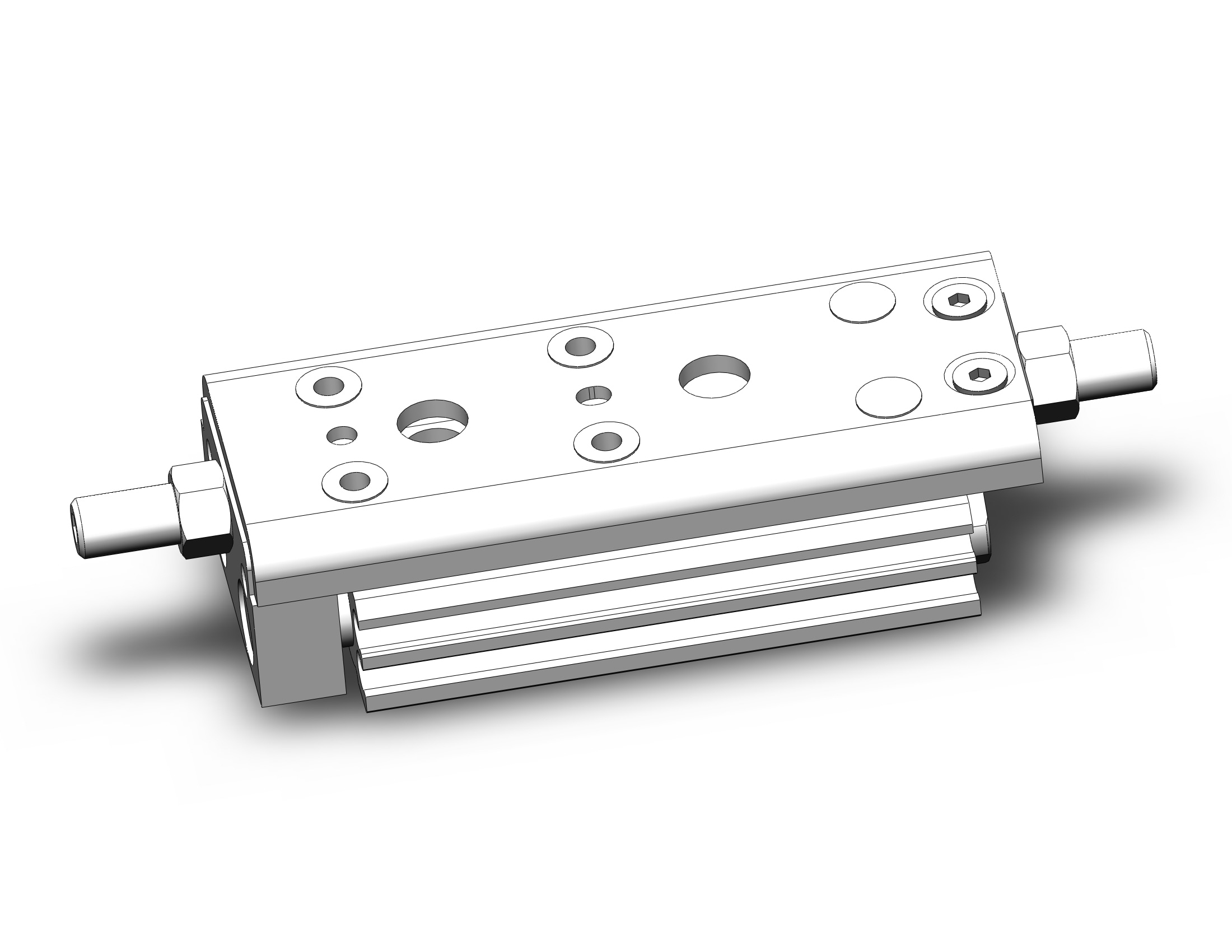 SMC MXQ8C-20ZA3 cyl, high precision, guide, MXQ GUIDED CYLINDER