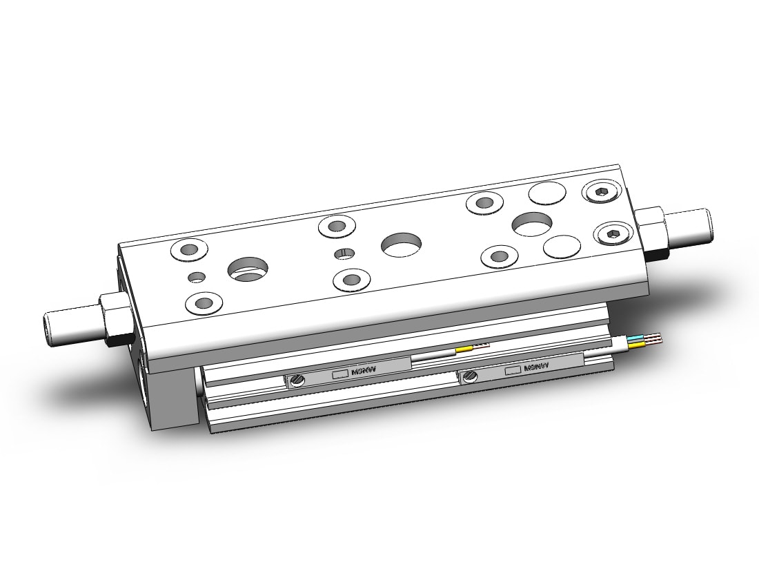 SMC MXQ8C-30ZA-M9NWMAPC cyl, high precision, guide, MXQ GUIDED CYLINDER