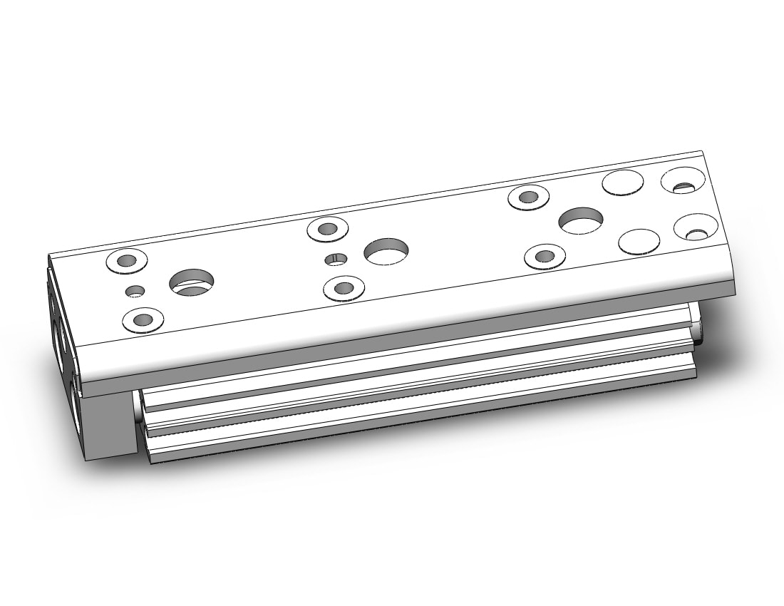 SMC MXQ8C-40Z3 cylinder, slide table, GUIDED CYLINDER