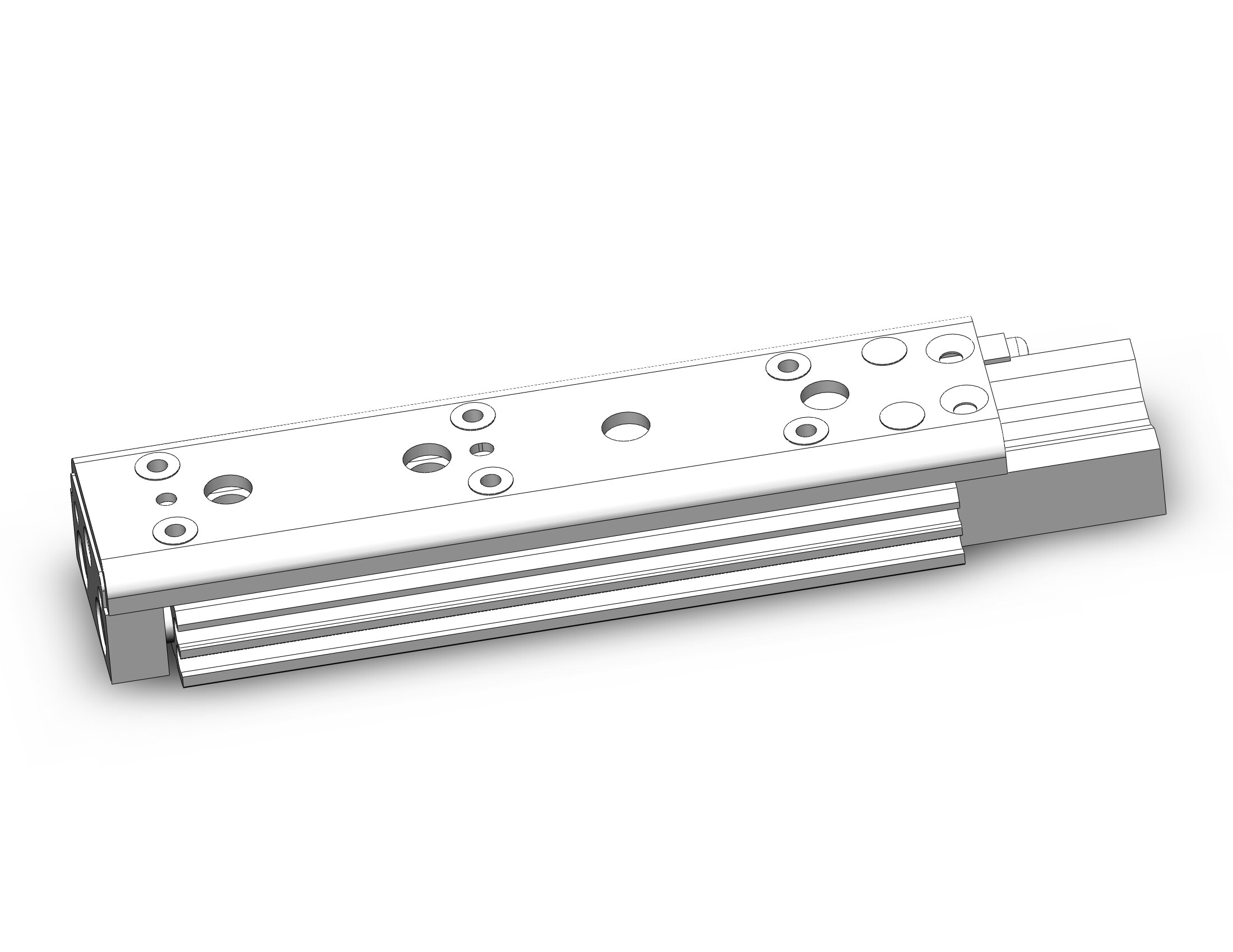 SMC MXQ8C-50Z2 cylinder, slide table, GUIDED CYLINDER