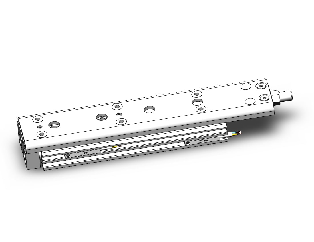 SMC MXQ8C-75ZB-M9NL cyl, high precision, guide, MXQ GUIDED CYLINDER