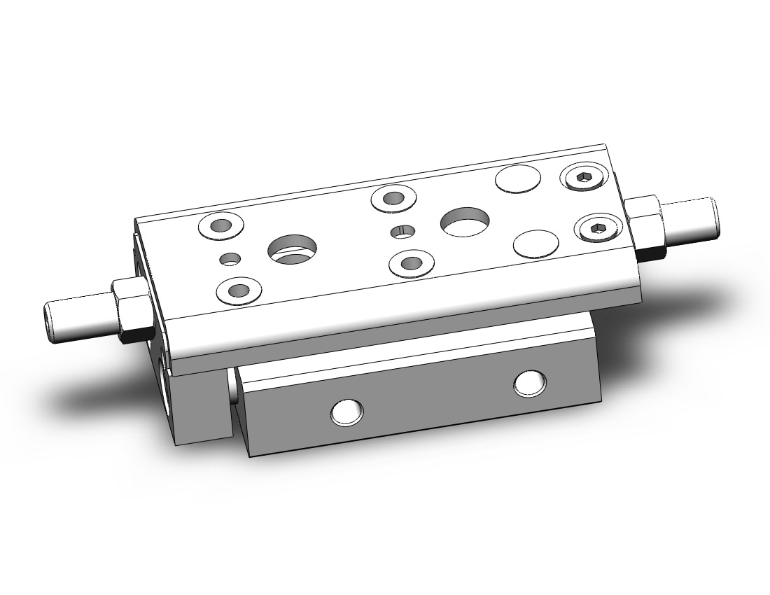 SMC MXQ8CL-10ZA-M9BL cyl, high precision, guide, MXQ GUIDED CYLINDER