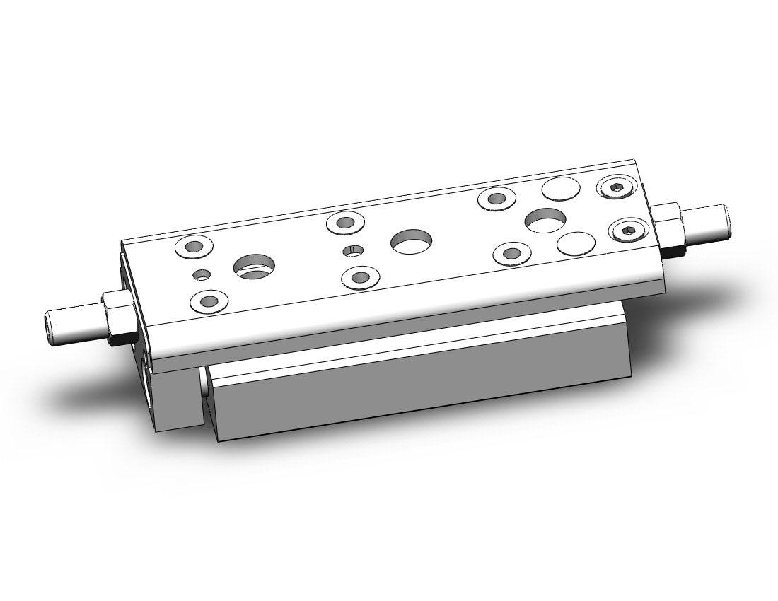 SMC MXQ8CL-30ZA3-M9BL cyl, high precision, guide, MXQ GUIDED CYLINDER