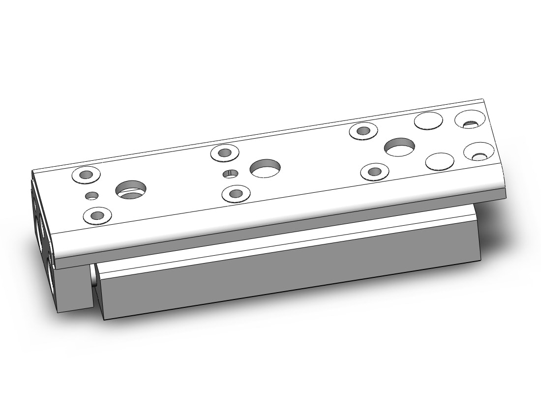 SMC MXQ8CL-40Z3 cylinder, slide table, GUIDED CYLINDER