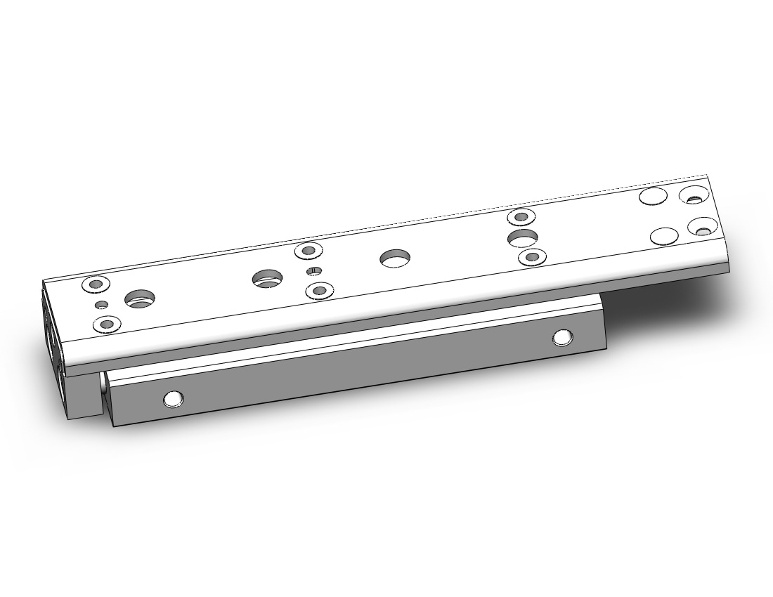 SMC MXQ8CL-75Z cyl, high precision, guide, MXQ GUIDED CYLINDER