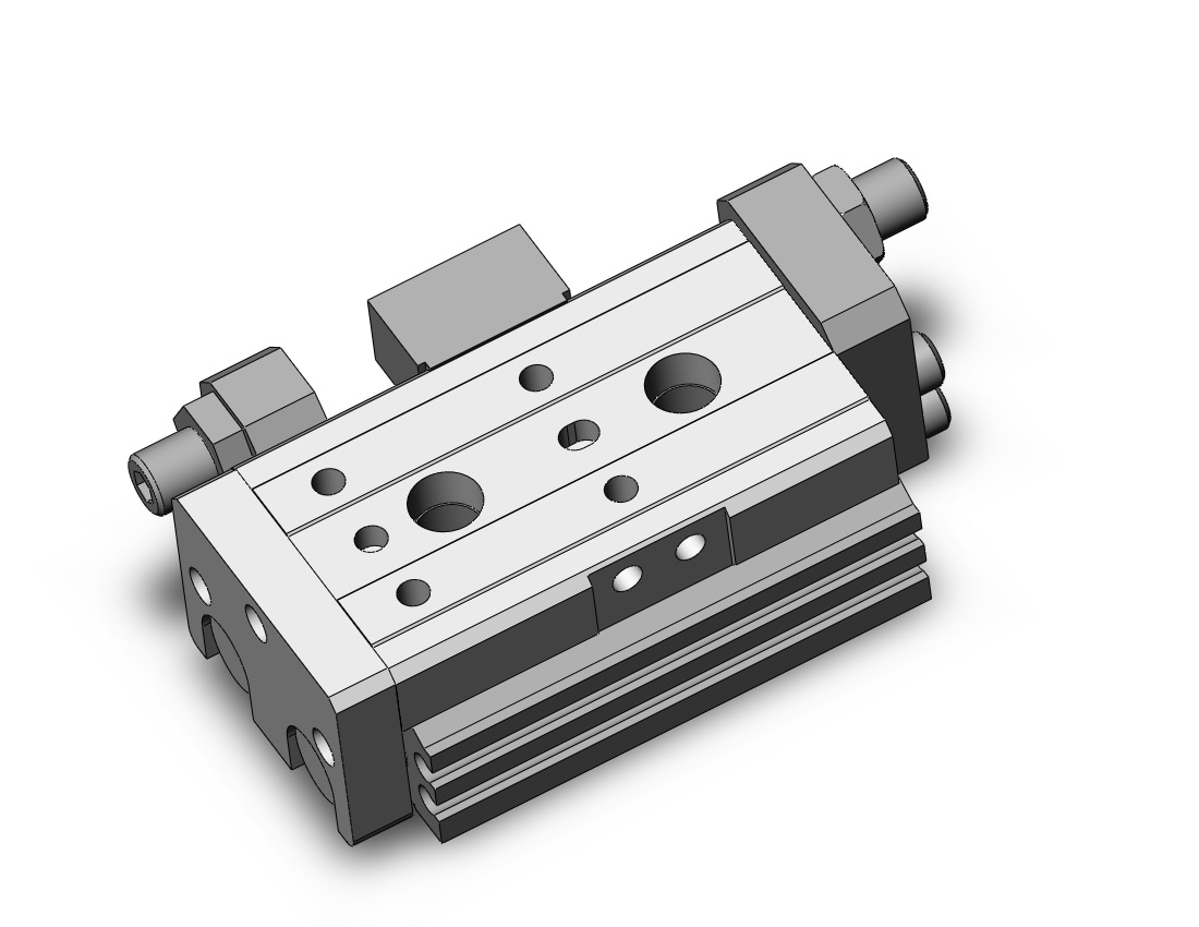 SMC MXQR12-10C cyl, slide table, reversible, MXQ GUIDED CYLINDER