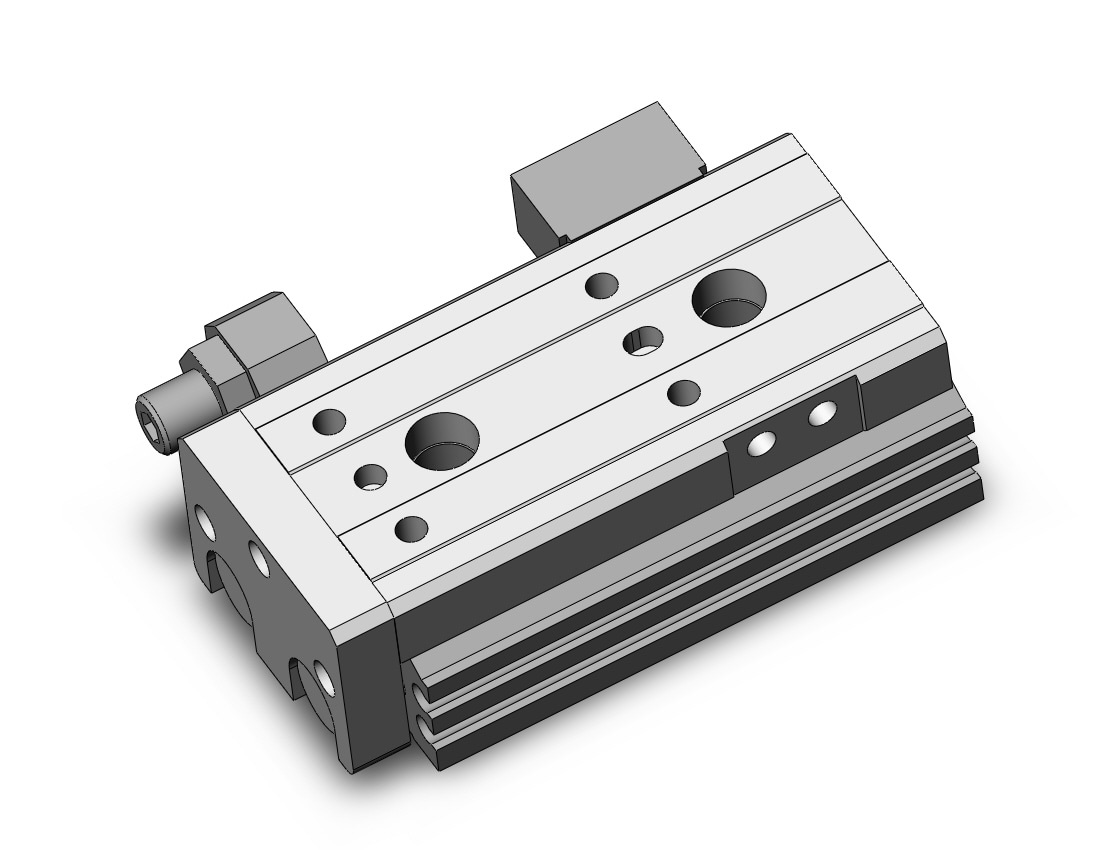 SMC MXQR12-30CS cyl, slide table, reversible, MXQ GUIDED CYLINDER