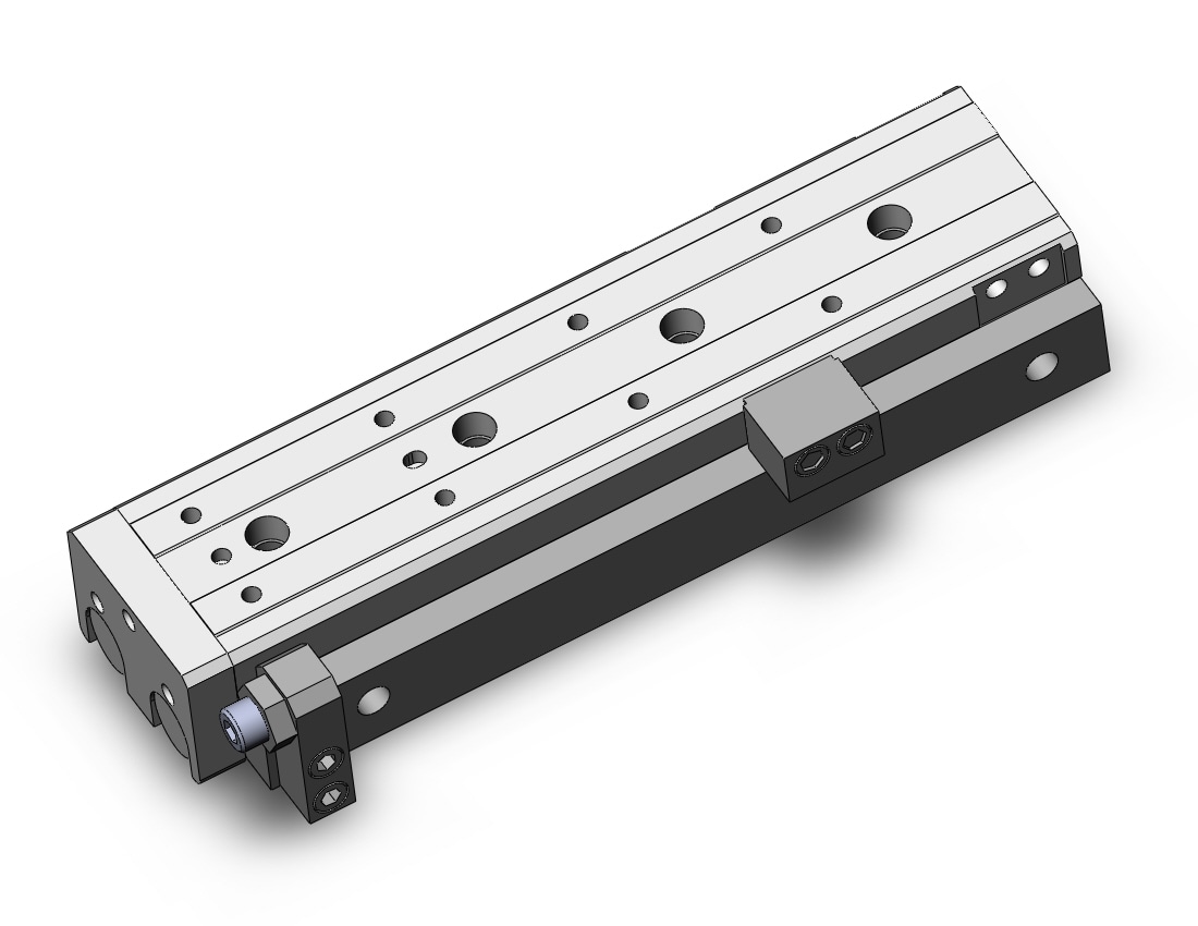 SMC MXQR20L-125CS cyl, slide table, reversible, MXQ GUIDED CYLINDER