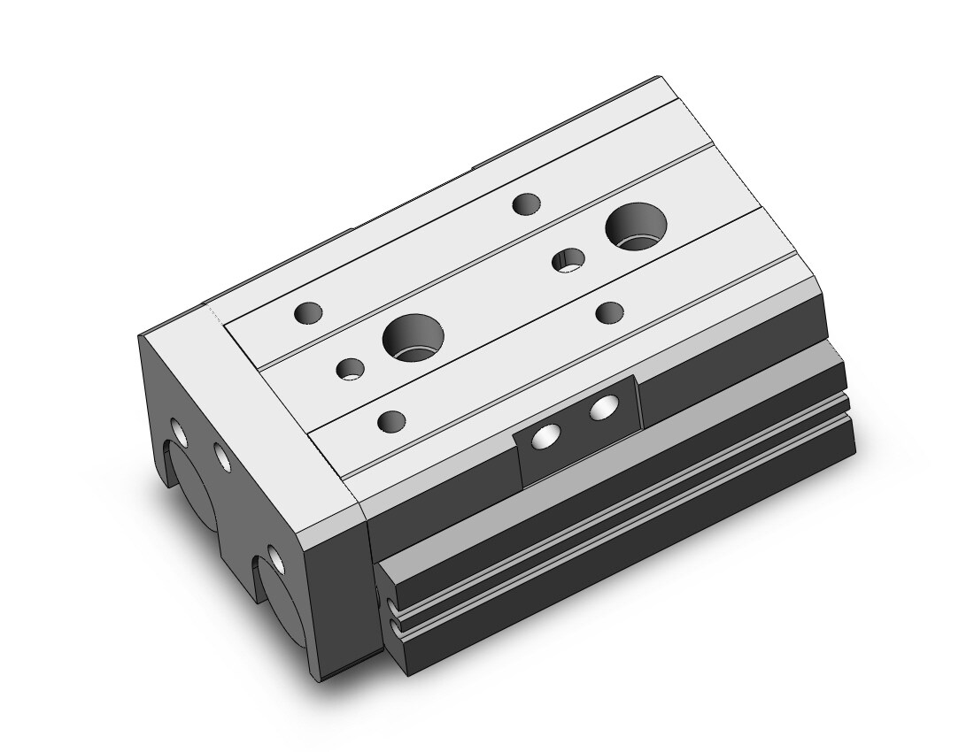 SMC MXQR20TN-10 cyl, slide table, reversible, MXQ GUIDED CYLINDER