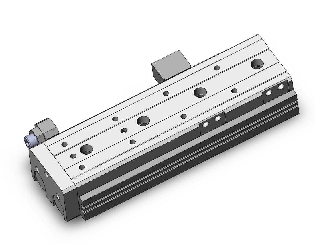 SMC MXQR20TN-100CS cyl, slide table, reversible, MXQ GUIDED CYLINDER