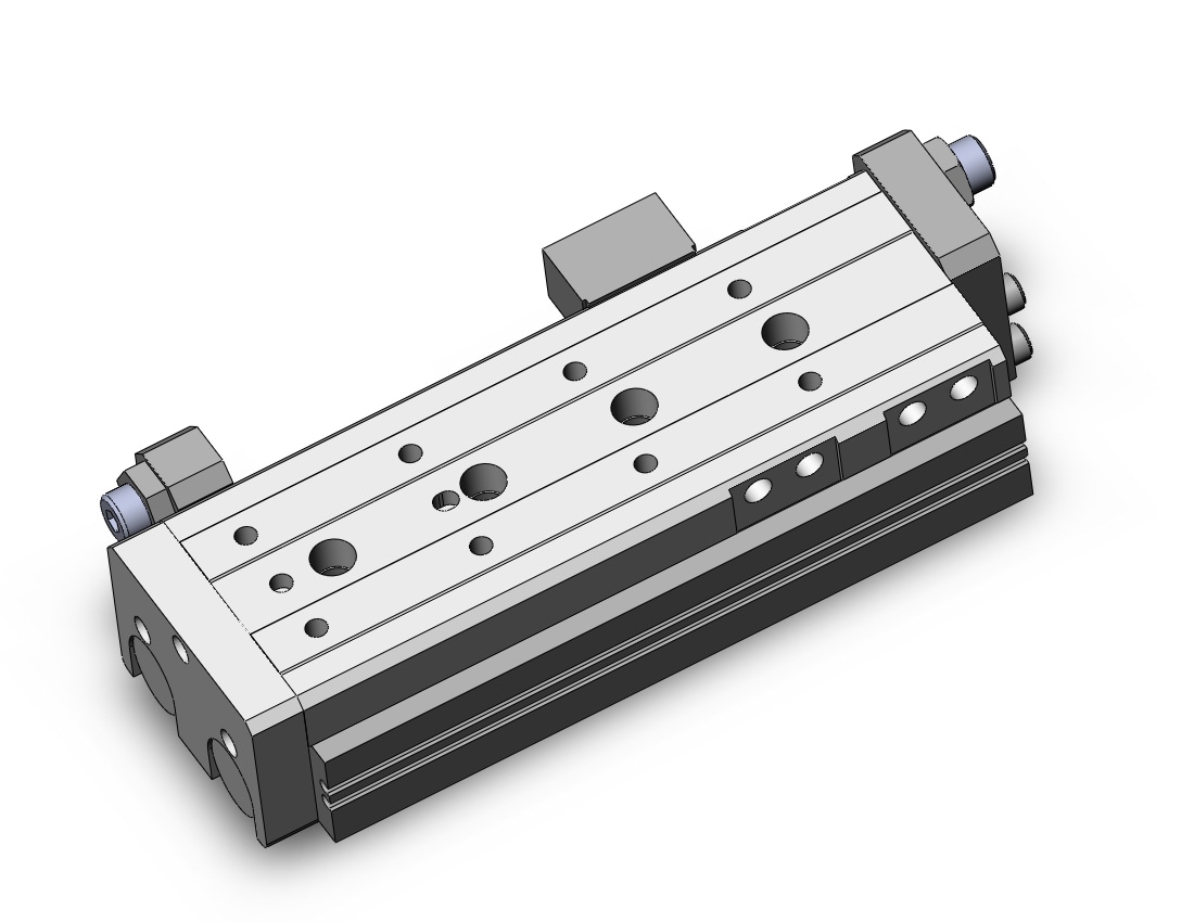 SMC MXQR25-100C cyl, slide table, reversible, MXQ GUIDED CYLINDER