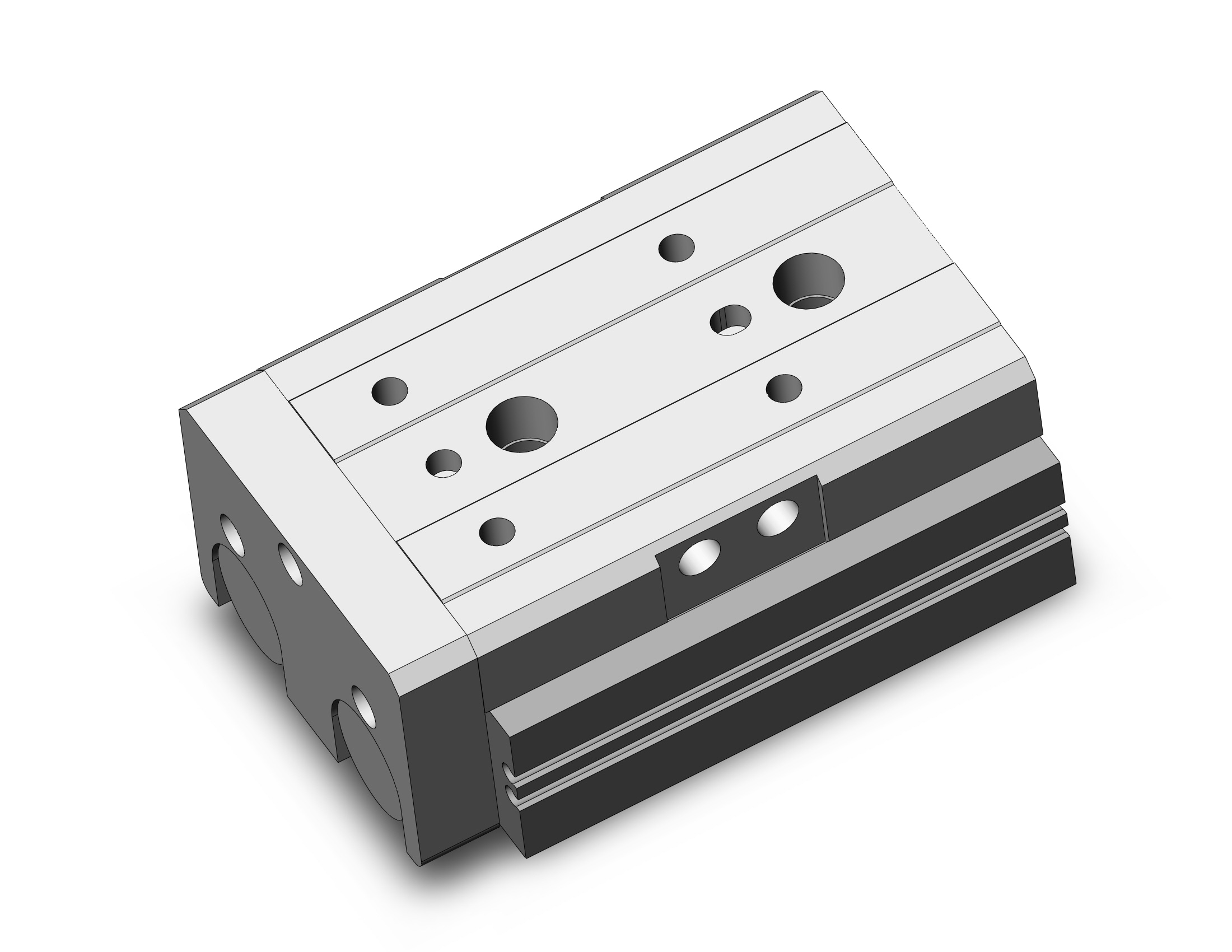 SMC MXQR25TN-10 cyl, slide table, reversible, MXQ GUIDED CYLINDER