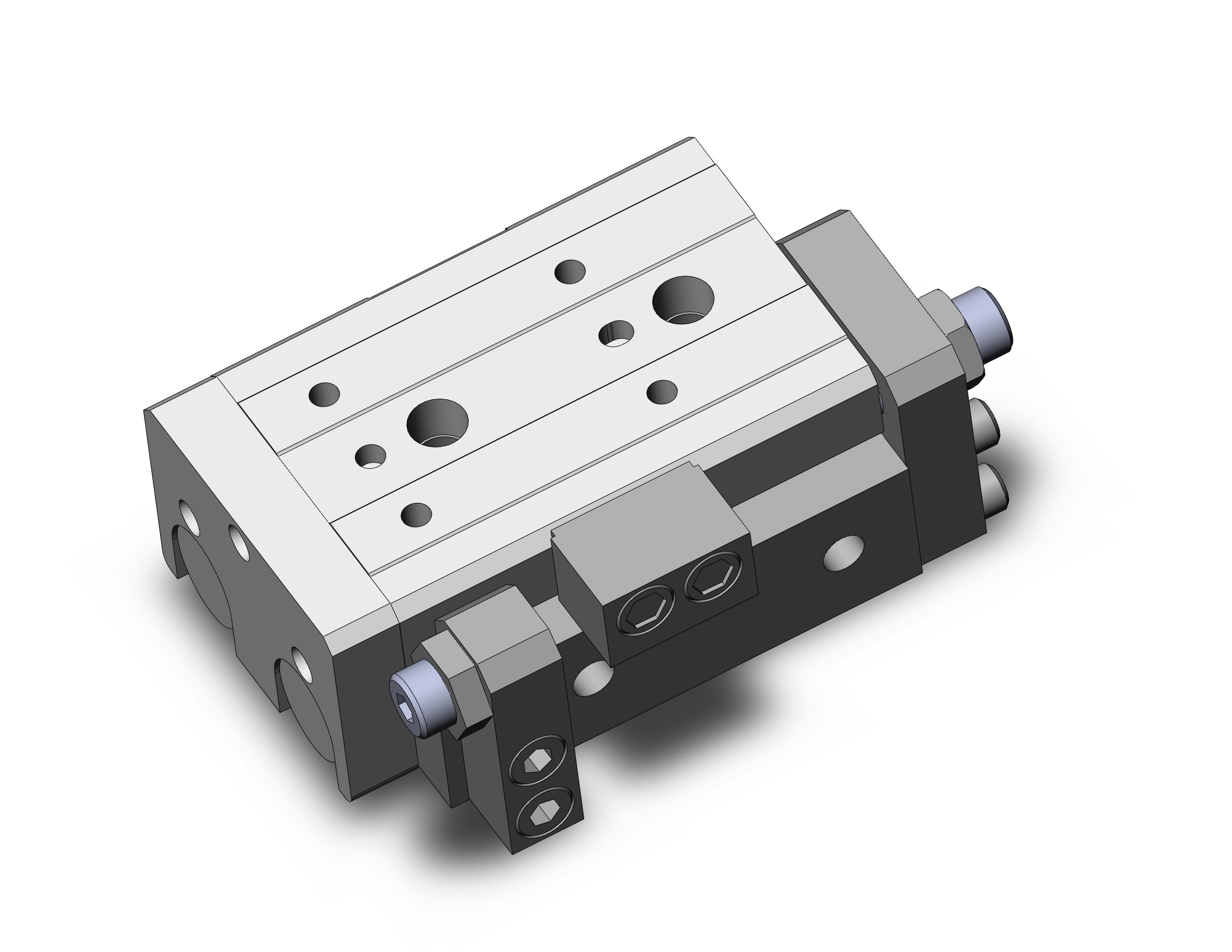 SMC MXQR25TNL-10C cyl, slide table, reversible, MXQ GUIDED CYLINDER