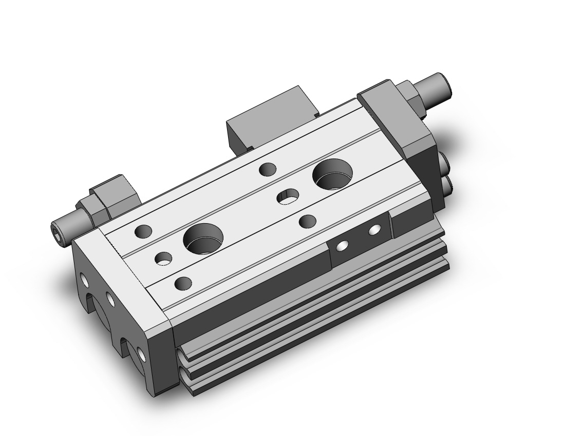 SMC MXQR6-20C cyl, slide table, reversible, MXQ GUIDED CYLINDER