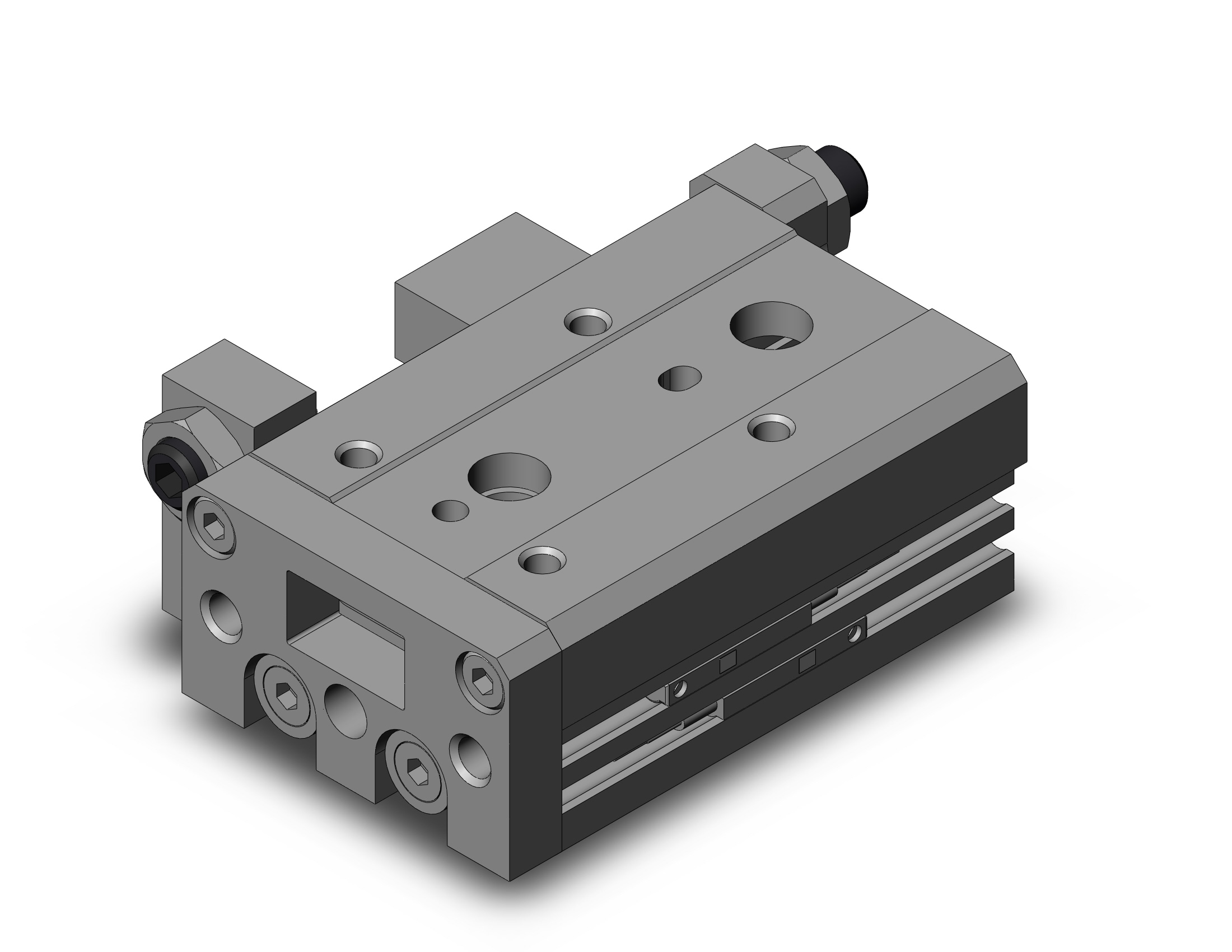 SMC MXS12-20A-M9PL cyl, slide table, stroke adj, MXS/MXJ GUIDED CYLINDER