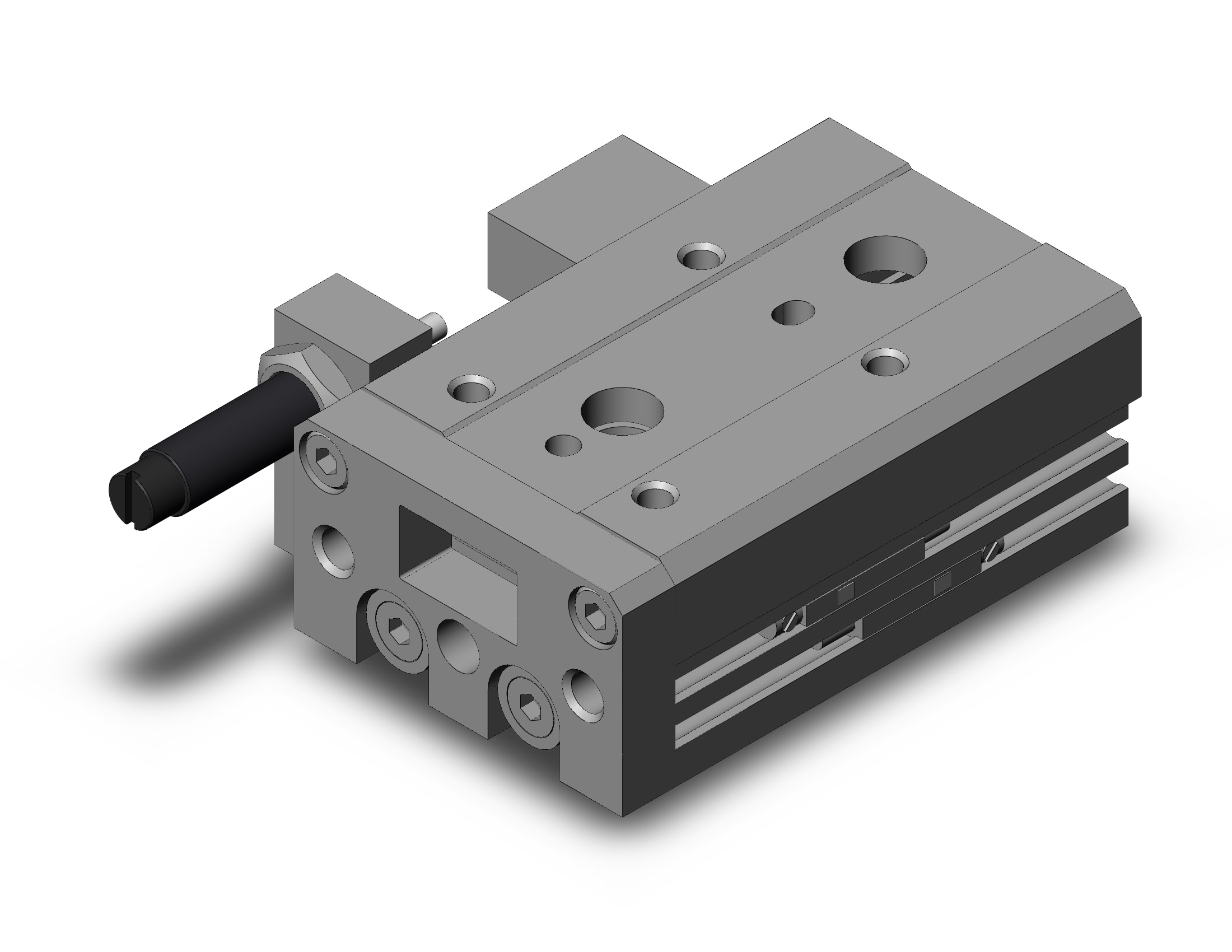 SMC MXS12-20BS-A93L cyl, slide table, shock absorb, MXS/MXJ GUIDED CYLINDER