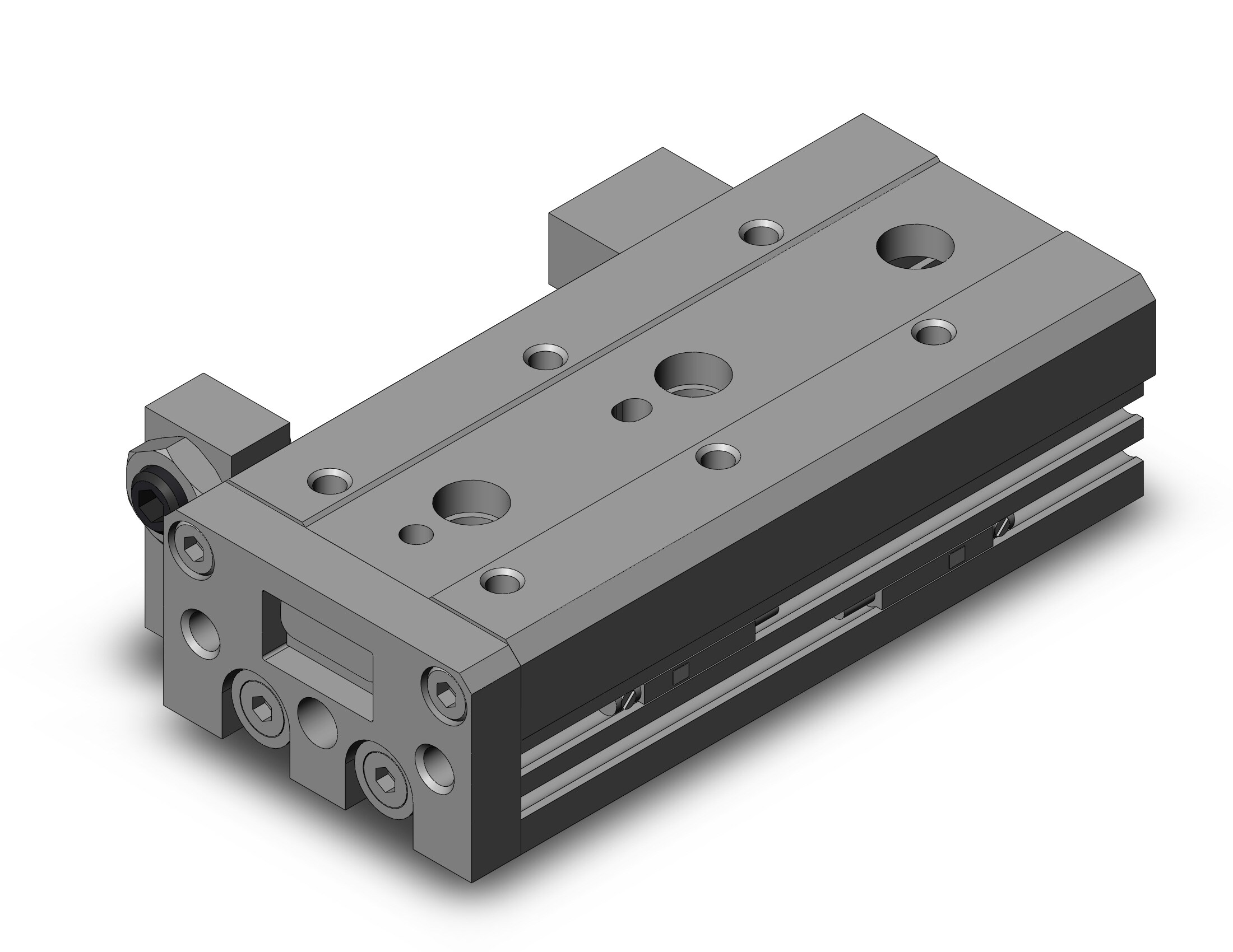 SMC MXS12-50AS-A93 cyl, slide table, adj,dual rod, MXS/MXJ GUIDED CYLINDER