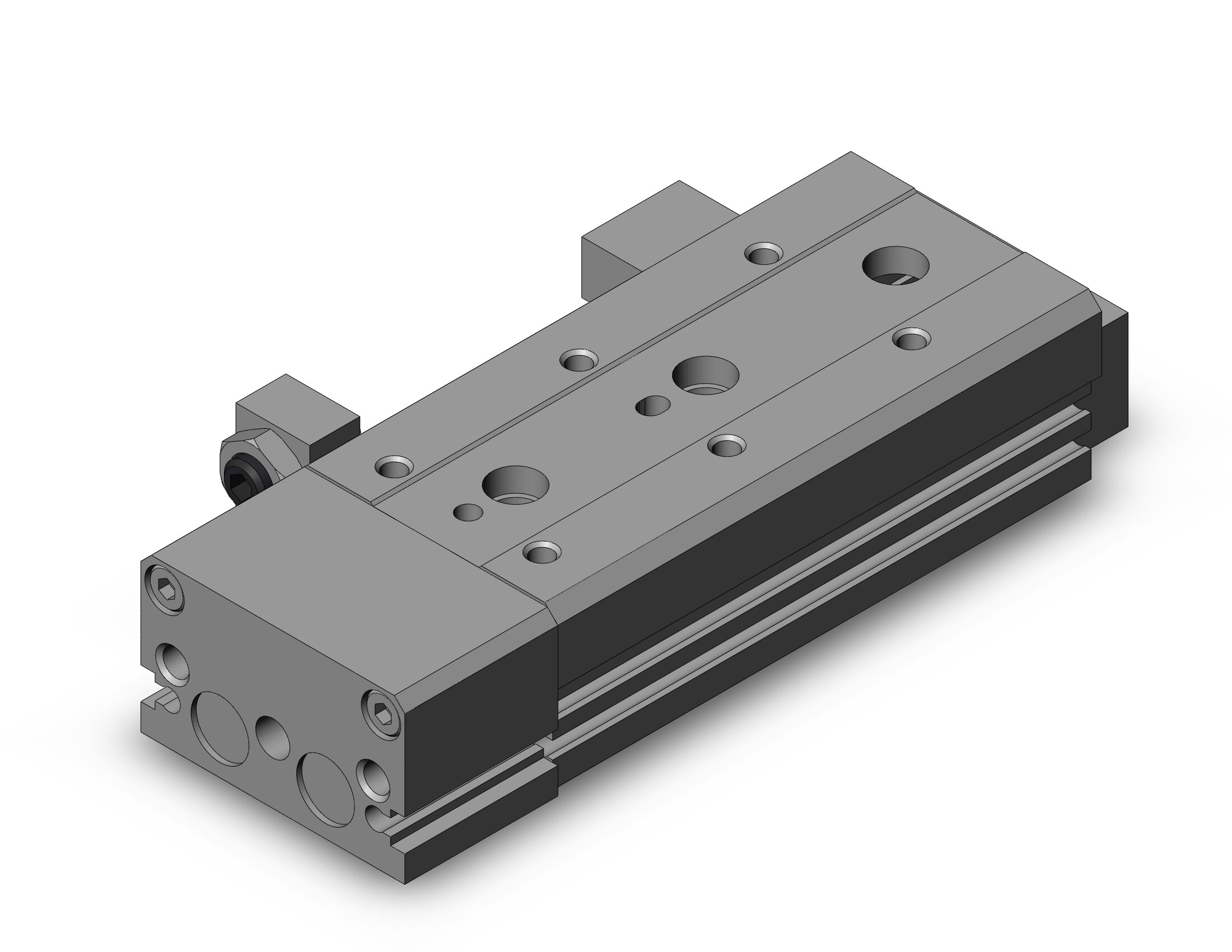 SMC MXS12-50ASFP cyl, slide table, stroke adj, MXS/MXJ GUIDED CYLINDER