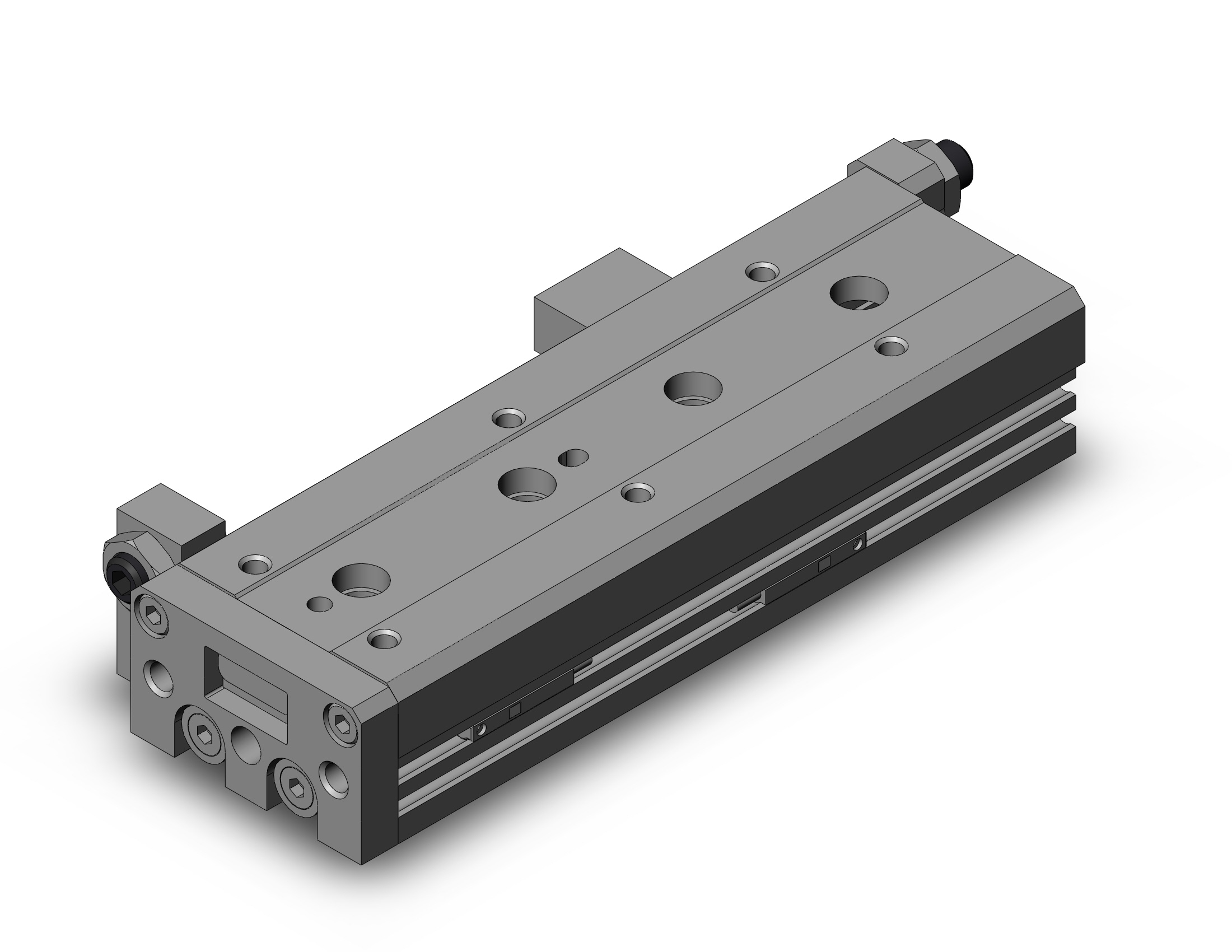 SMC MXS12-75A-M9BL cyl, slide table, stroke adj, MXS/MXJ GUIDED CYLINDER