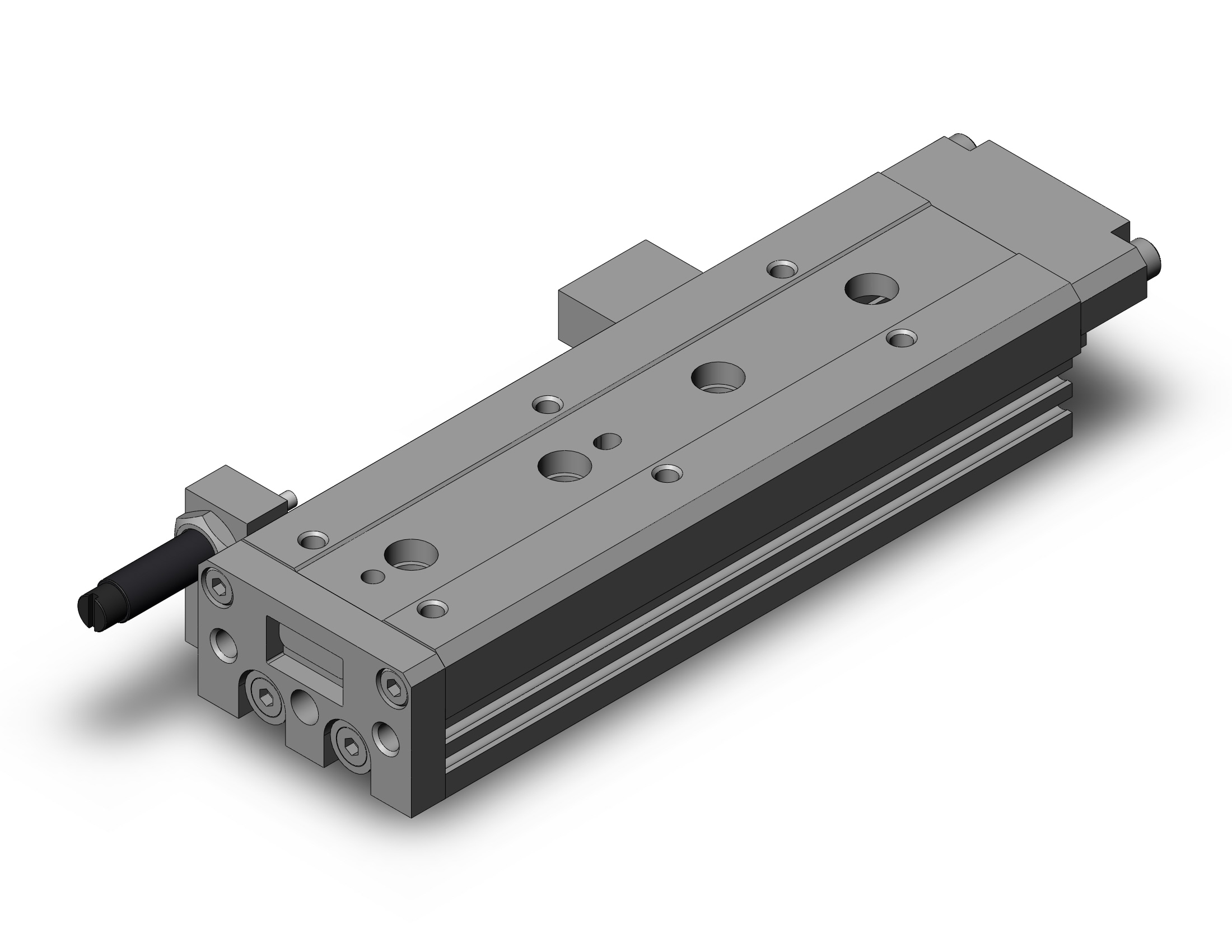 SMC MXS12-75BSR cyl, slide table, shock absorb, MXS/MXJ GUIDED CYLINDER