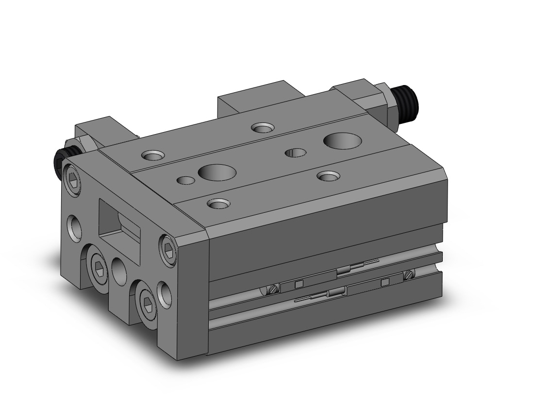 SMC MXS16-30A-A96L cyl, slide table, stroke adj, MXS/MXJ GUIDED CYLINDER