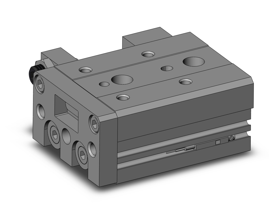 SMC MXS16-30AS-A90 cyl, slide table, stroke adj, MXS/MXJ GUIDED CYLINDER