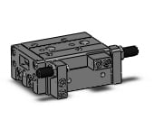 SMC MXS16L-30A-X11 cyl, slide table, stroke adj, MXS/MXJ GUIDED CYLINDER