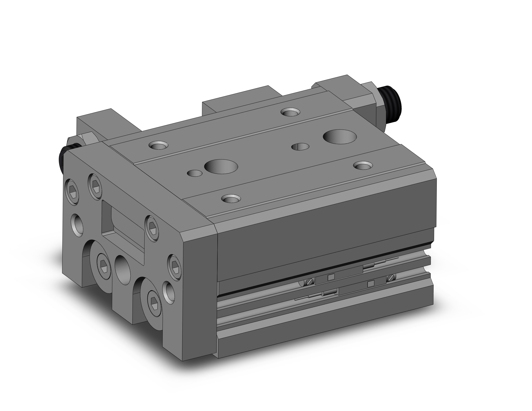 SMC MXS20-30A-A93L cyl, slide table, stroke adj, MXS/MXJ GUIDED CYLINDER