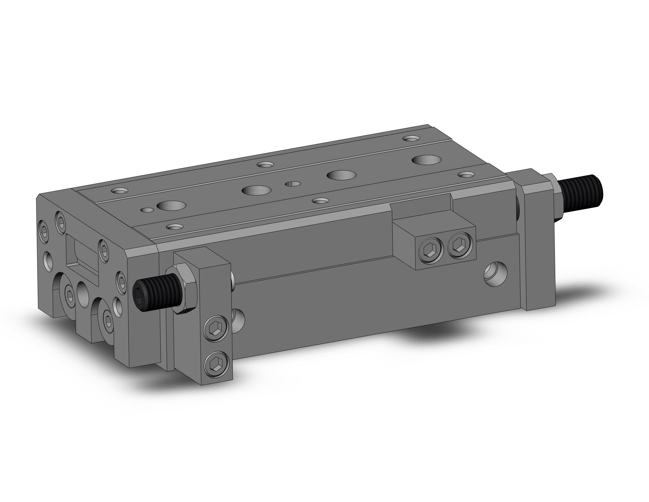 SMC MXS20L-75A-X11 cyl, slide table, stroke adj, MXS/MXJ GUIDED CYLINDER