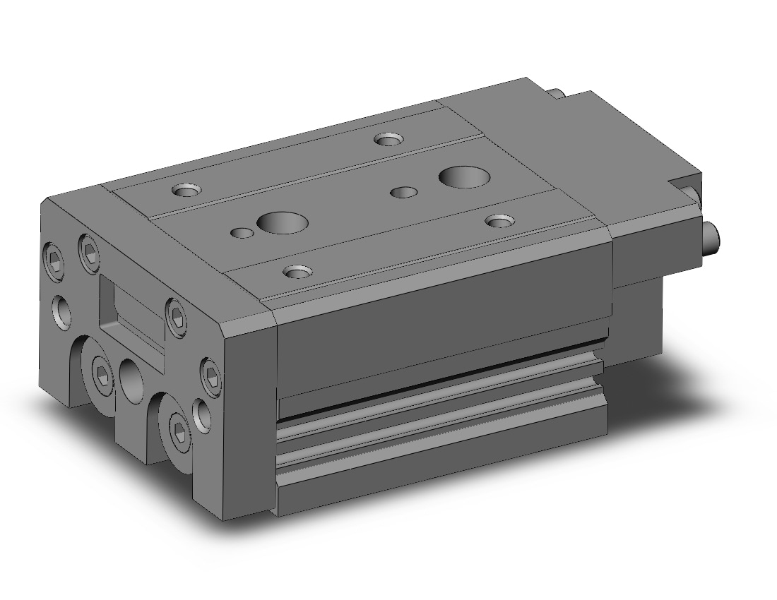 SMC MXS20TF-20R base cylinder, MXS/MXJ GUIDED CYLINDER