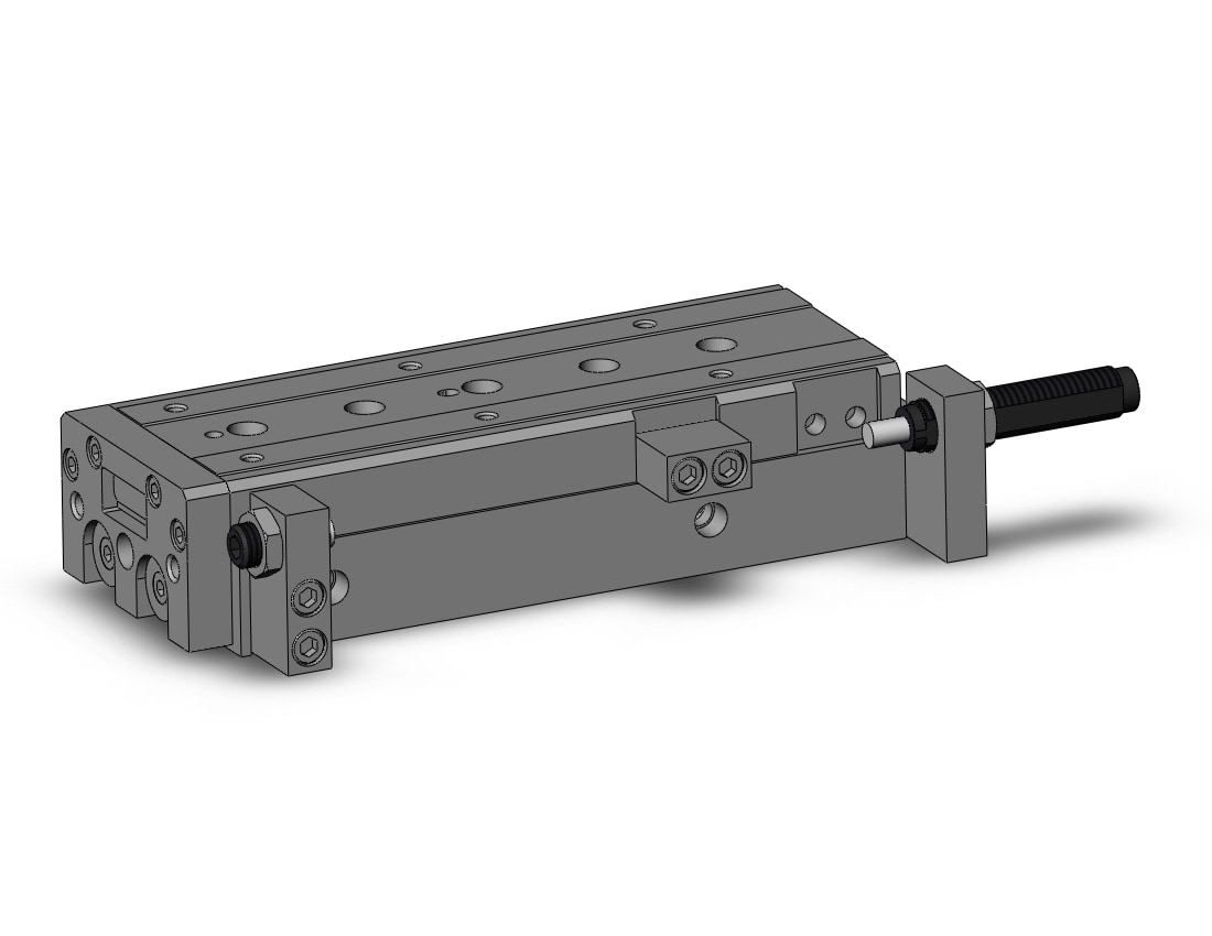 SMC MXS20TNL-100ASBT cyl, slide table, stroke adj, MXS/MXJ GUIDED CYLINDER