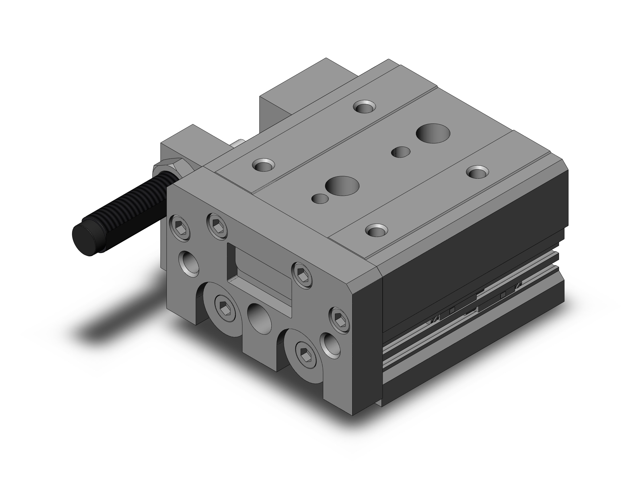 SMC MXS25-30BS-A93L cyl, slide table, shock absorb, MXS/MXJ GUIDED CYLINDER