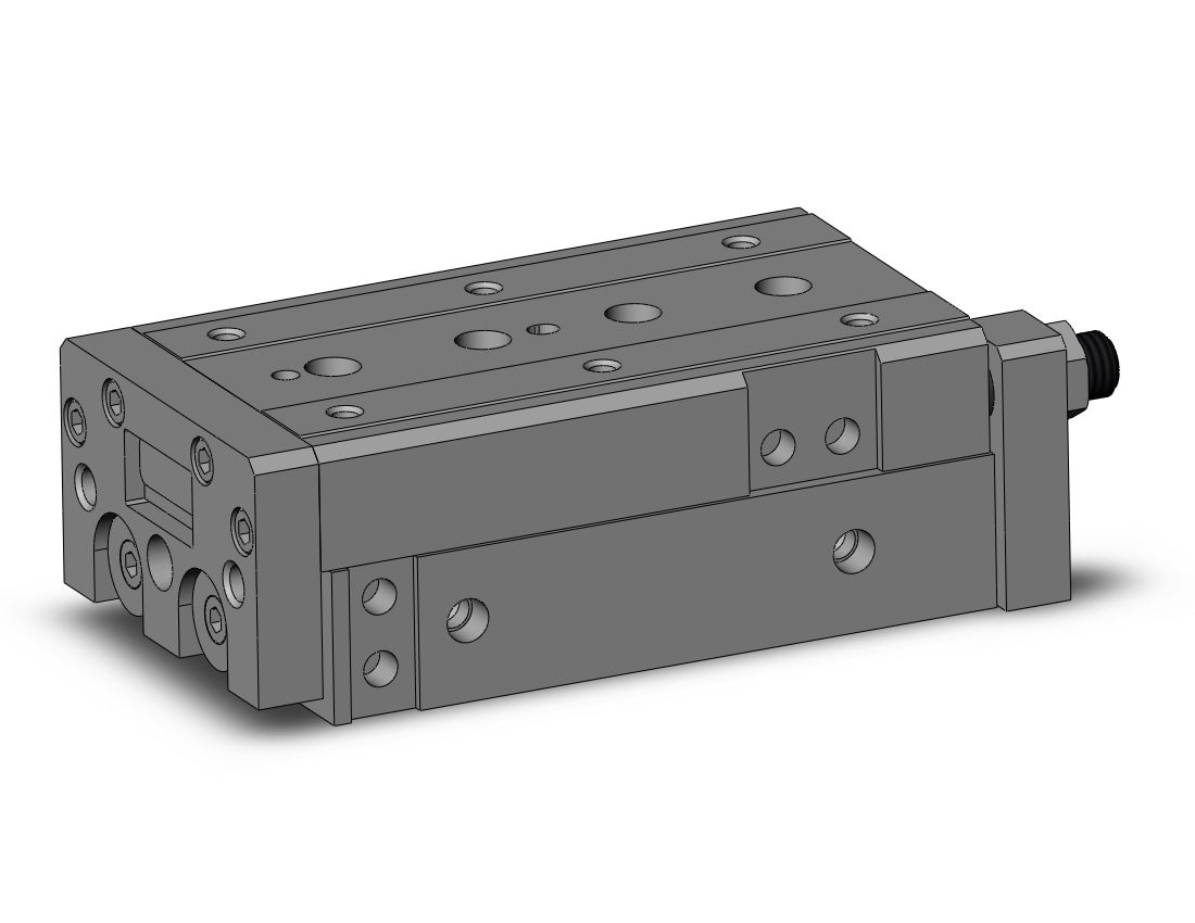 SMC MXS25L-75AT cyl, slide table, stroke adj, MXS/MXJ GUIDED CYLINDER